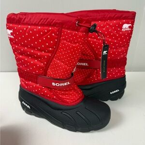 Sorel Flurry Polka Dot Insulated Winter Boots New Removable Liners